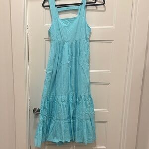 Anthropologie Light Blue Maxi Dress